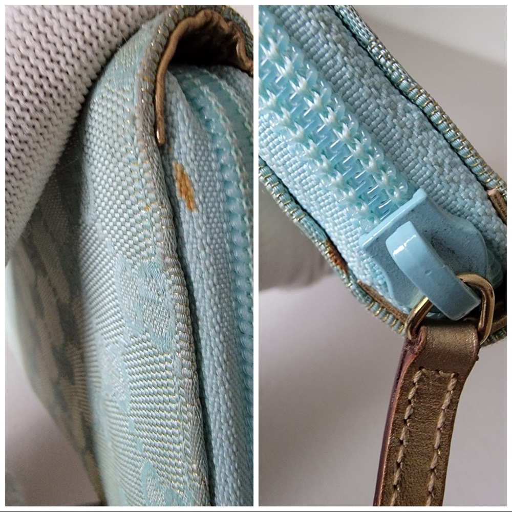 GUCCI GG Fabric Metal Bar Long Wallet - Picture 8 of 8